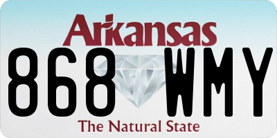 AR license plate 868WMY