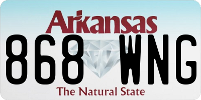 AR license plate 868WNG