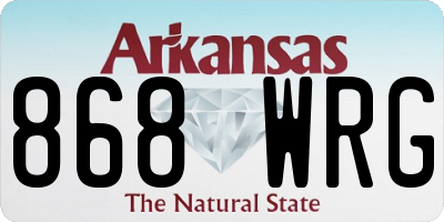 AR license plate 868WRG