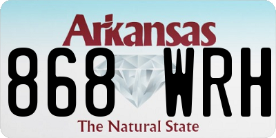 AR license plate 868WRH