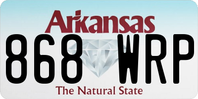 AR license plate 868WRP
