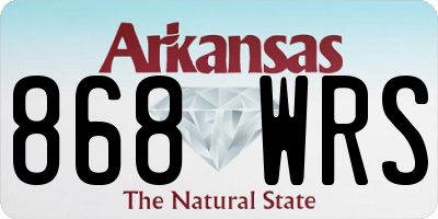 AR license plate 868WRS