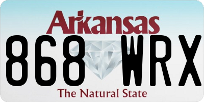 AR license plate 868WRX