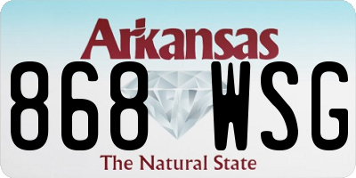 AR license plate 868WSG