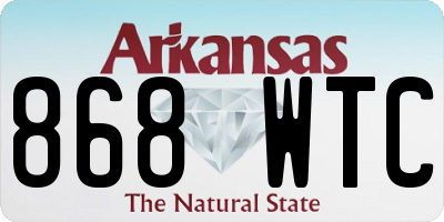 AR license plate 868WTC