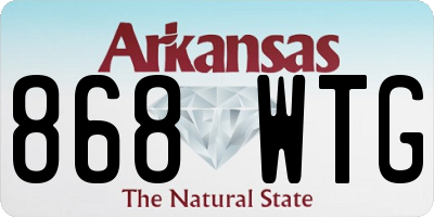 AR license plate 868WTG