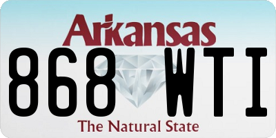 AR license plate 868WTI