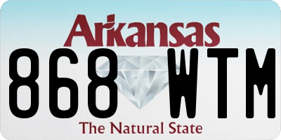 AR license plate 868WTM