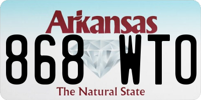 AR license plate 868WTO