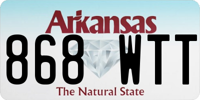 AR license plate 868WTT