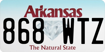 AR license plate 868WTZ