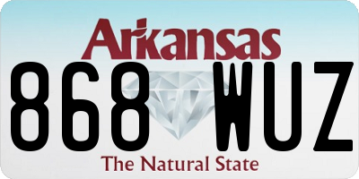 AR license plate 868WUZ