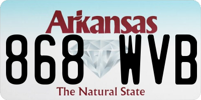 AR license plate 868WVB
