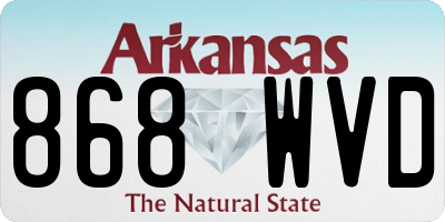 AR license plate 868WVD