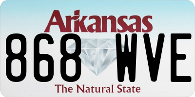 AR license plate 868WVE