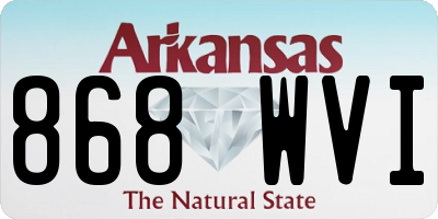 AR license plate 868WVI