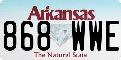 AR license plate 868WWE