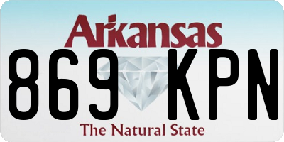 AR license plate 869KPN