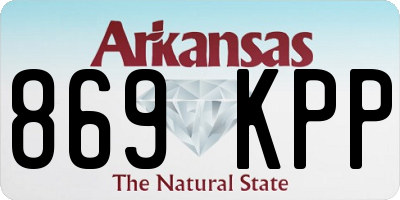 AR license plate 869KPP