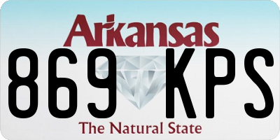 AR license plate 869KPS