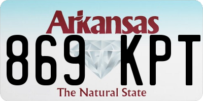 AR license plate 869KPT