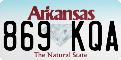 AR license plate 869KQA