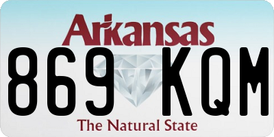AR license plate 869KQM