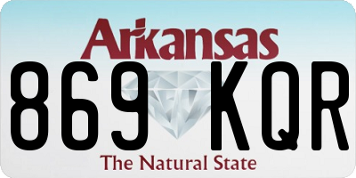 AR license plate 869KQR