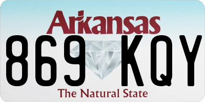 AR license plate 869KQY