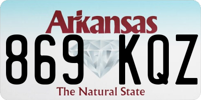 AR license plate 869KQZ