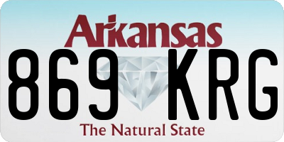 AR license plate 869KRG