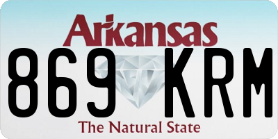 AR license plate 869KRM