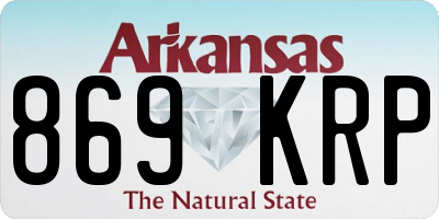 AR license plate 869KRP