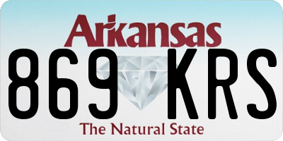AR license plate 869KRS