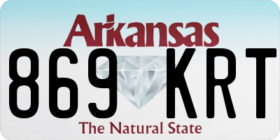 AR license plate 869KRT
