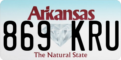 AR license plate 869KRU