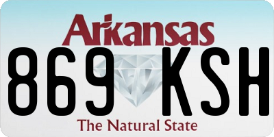 AR license plate 869KSH