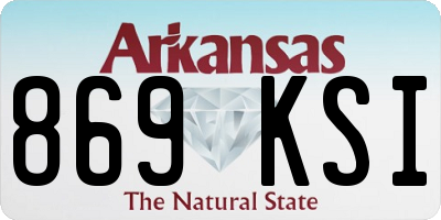 AR license plate 869KSI