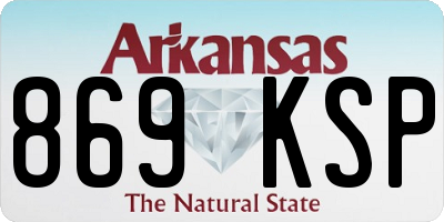 AR license plate 869KSP