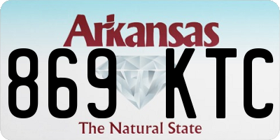AR license plate 869KTC