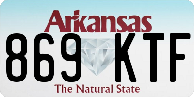 AR license plate 869KTF