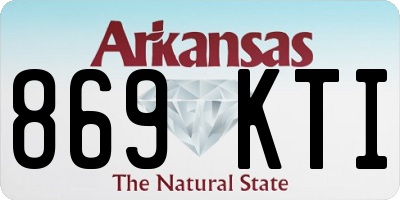 AR license plate 869KTI