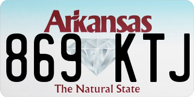 AR license plate 869KTJ