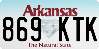 AR license plate 869KTK