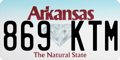 AR license plate 869KTM