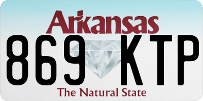 AR license plate 869KTP
