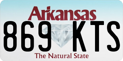 AR license plate 869KTS