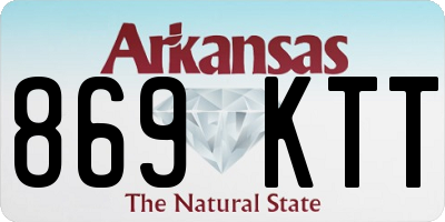 AR license plate 869KTT