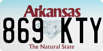 AR license plate 869KTY