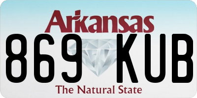AR license plate 869KUB